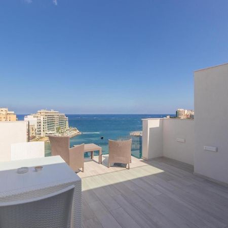 Ferienwohnung The Penthouse San Ġiljan Exterior foto