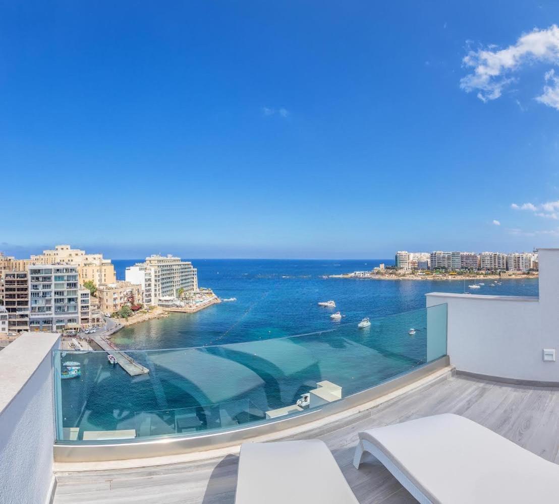 Ferienwohnung The Penthouse San Ġiljan Exterior foto