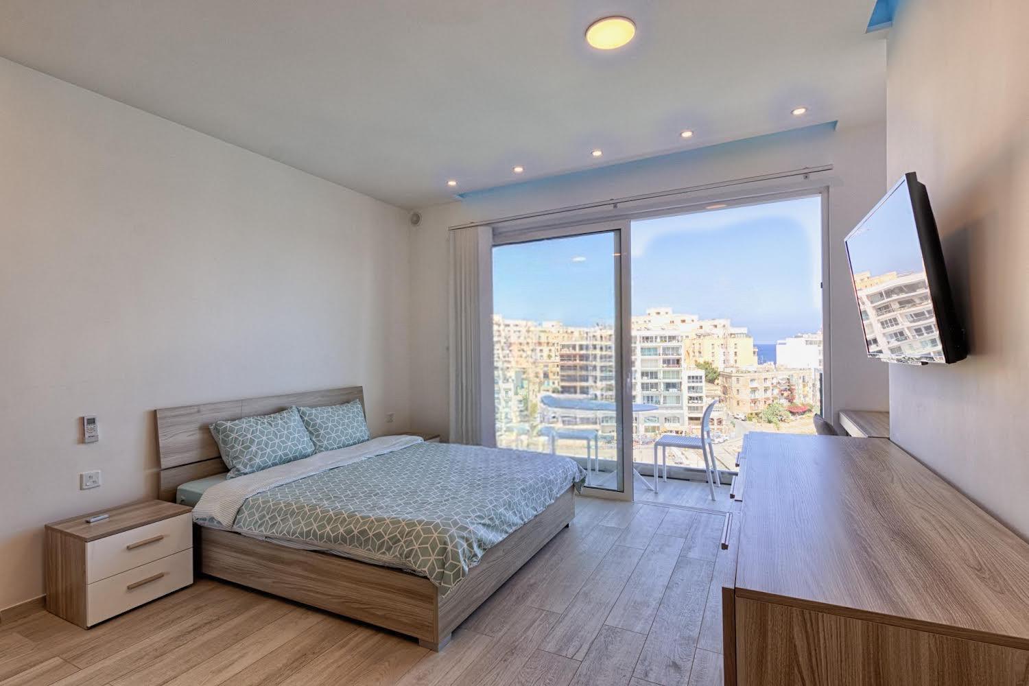 Ferienwohnung The Penthouse San Ġiljan Exterior foto