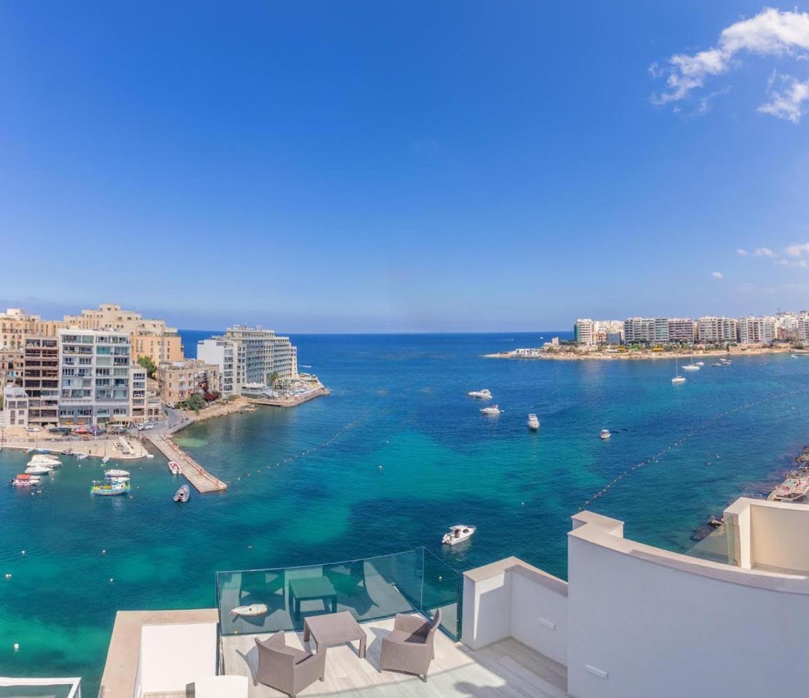 Ferienwohnung The Penthouse San Ġiljan Exterior foto